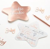 Baby Shower - Advieskaarten Ouders Twinkle Twinkle (10 stuks)
