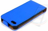 Hoesje voor de iPhone 5-5s-SE - Blauw - Book Case - Pasjeshouder - Magneetsluiting