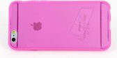 Backcover hoesje voor Apple iPhone 6/6S - Roze semi transparant- 8719273109083