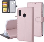 Rose Gold hoesje Samsung Galaxy A20e - Book Case - Pasjeshouder - Magneetsluiting (A202F)