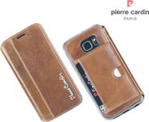 Pierre Cardin Book Case Samsung Galaxy S6 Edge - Bruin