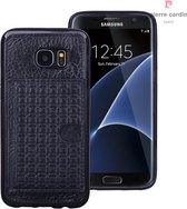 Zwart hoesje Pierre Cardin - Backcover - Samsung Galaxy S7 Edge - Echt leer