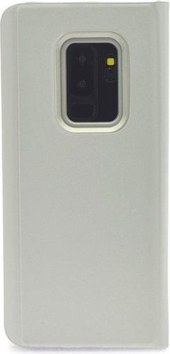Samsung S9+ Clear View Standing Cover - Zilver- 8719273268858