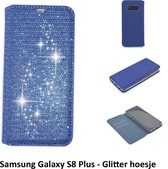 Blauw hoesje voor de Galaxy S8 Plus Book Case - Pasjeshouder - Magneetsluiting (G955F)