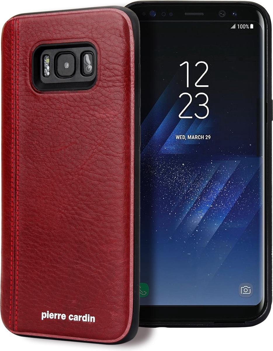Samsung Galaxy S8+ hoesje - Pierre Cardin - Rood - Leer