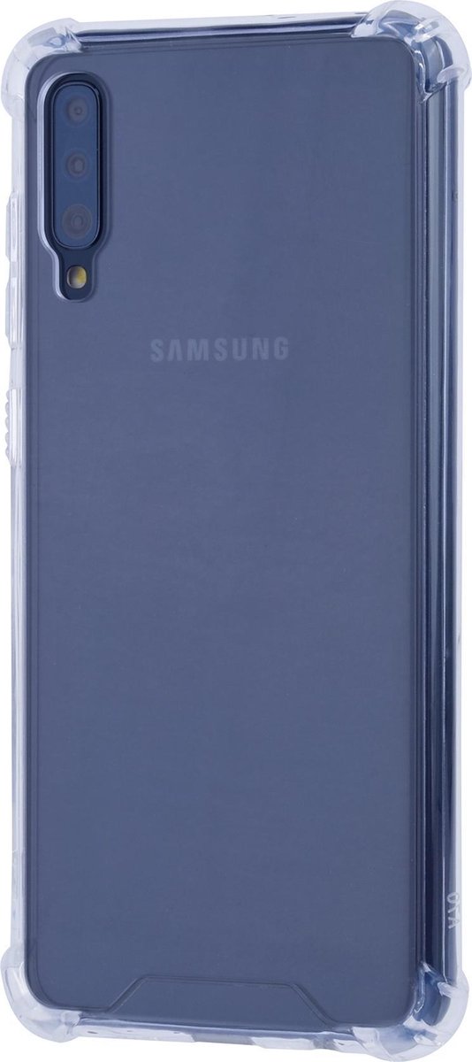 Samsung Galaxy A70 Shockproof Transparant Backcover hoesje - Schermbescherming (A705F)