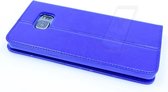 Blauw hoesje voor Galaxy S6 Edge Plus - Book Case - Pasjeshouder - Magneetsluiting (G928T)