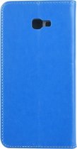 Blauw hoesje Samsung Galaxy J4 Plus (2018) -Book Case- - Pasjeshouder - Magneetsluiting (J415F)
