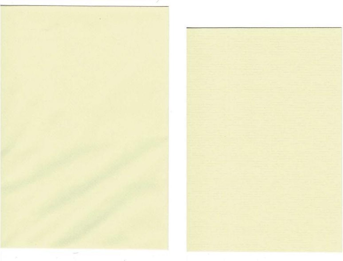 20 Gevouwen kaarten met Enveloppen - Créme - 220 grams papier - A6 / C6 - 148x105mm / 162x114mm — cadeau in Cadeau-ideeën - foto 2