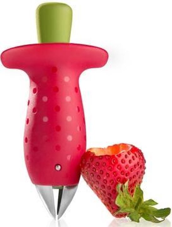 Décapant pour couronne de fraise - Décapant pour couronne de fraise / tomate - Rouge - Décapant pour couronne de tomate - Décapant pour tige de fraise - Universel