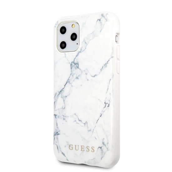 hobby Telemacos Onzeker Wit hoesje van Guess - iPhone 11 Pro - Backcover - GUHCN58PCUMAWH | bol.com