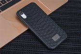UNIQ Accessory iPhone XR Kunstleer Hard Case Back cover - Zwart- 8719273285763