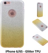 Kleurovergang Goud Glitter TPU Achterkant voor Apple iPhone 6/6S