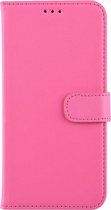 Felroze hoesje Huawei P Smart Plus (2019) Book Case - Pasjeshouder - Magneetsluiting