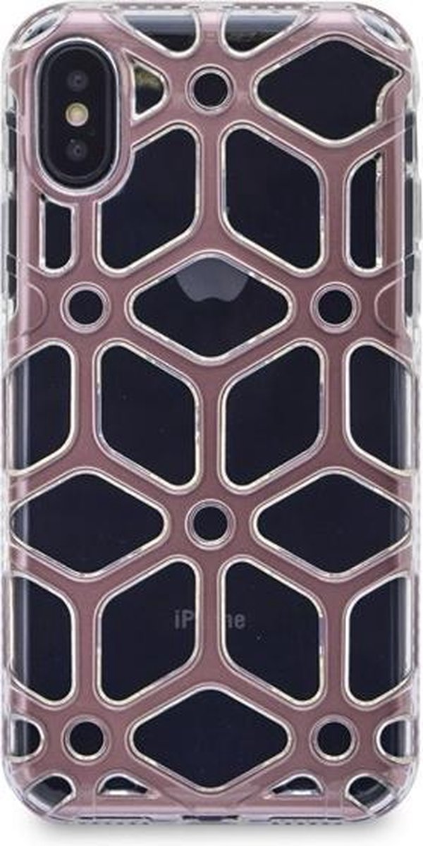 Backcover hoesje voor Apple iPhone X- Apple iPhone Xs - Roze- 8719273267783