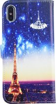 Print hoesje iPhone Xs Max -Book Case-Pasjeshouder- Magneetsluiting