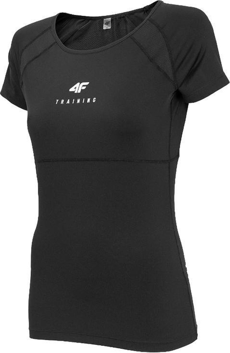 4F Women's Functional T-shirt H4L20-TSDF011-20S, Vrouwen, Zwart, T-shirt, maat: S