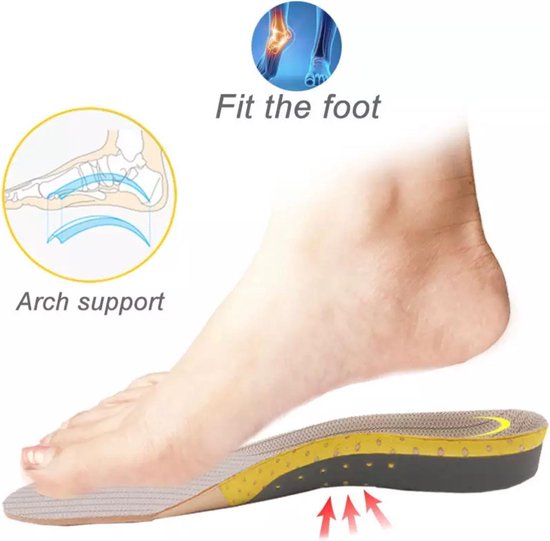 4D traagschuim orthopedische inlegzolen voor schoenen Nano antibacteriële deodorisatie zweetabsorptie insert sportschoenen hardlooppads Schoenen Inlegzolen & Accessoires Inlegzolen 