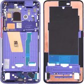 Front Behuizing LCD-frame Bezelplaat met zijtoetsen voor Xiaomi Redmi K30 Pro (paars)