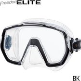 TUSA Snorkelmasker Duikbril Freedom Elite M1003 -BK - transparant/zwart