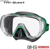 TUSA Snorkelmasker Duikbril Freedom Tri-Quest M3001- zwart/groen