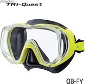 TUSA Snorkelmasker Duikbril Freedom Tri-Quest M3001 - zwart/geel