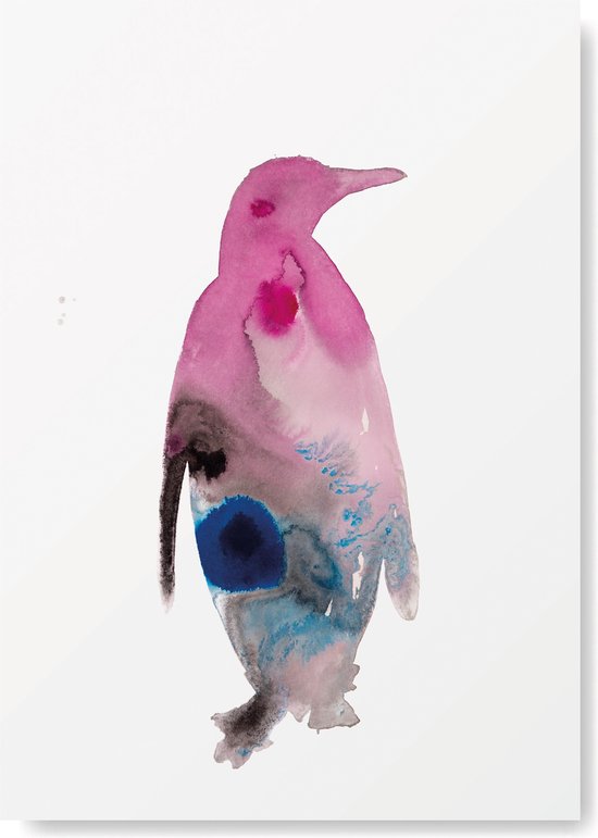 Kunst Poster - Dieren - Abstracte Pinguin - A3 Formaat