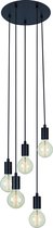 Sky 5-lichts hanglamp zwart
