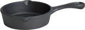 ALL'GRILL Gietijzeren mini-pan met handvat, Ø 10 cm - Saus-pannetje - Serveer-pannetje
