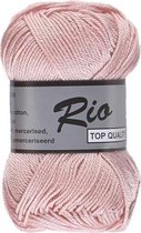 Lammy yarns Rio katoen garen - licht roze (708) - naald 3 a 3,5mm - 10 bollen