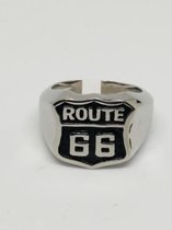 RH-Jewelry. Stalen heren ring. Route 66 maat 19