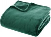 Flanellen fleece plaid Groen – XL 180 x 230 cm