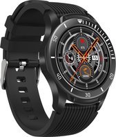 Belesy® Classy 2 - Smartwatch Dames - Smartwatch Heren - Horloge – Stappenteller - 1.28 inch - Kleurenscherm – Zaklampfunctie - Full Touch - Zwart - Siliconen
