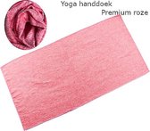 Yoga handdoek | 183 x 80 cm | Sneldrogende yoga handdoek voor yoga en fitness | Thuis Yoga | Thuis sporten | Thuis fitness | Premium roze
