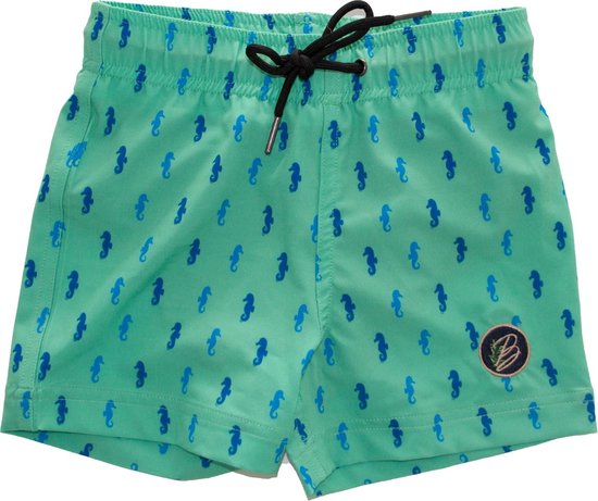 Become - Zwemshort jongen groen met zeepaardjes (98-104) | bol.com