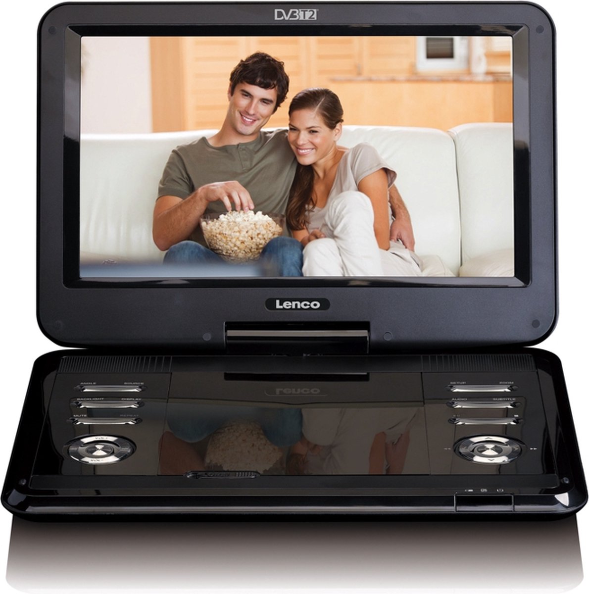 Lenco DVP-125 12" DVD - USB - SD - DVB-T2 - Zwart | bol