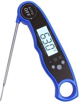 Digitale Thermometer Blauw|Koken|Vleesthermometer|Oven|Water|Binnen en Buiten|RVS|Waterdicht|Supersnel|Batterij inbegrepen