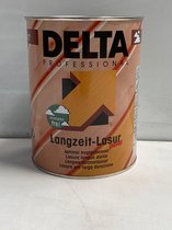DELTA® Langzeitlasur plus-TEAK-1l-Oplosmiddelhoudende diklagige lazuur van hoge kwaliteit. Biocidevrij en thixotroop die uitstekend beschermt tegen alle weersomstandigheden en adem
