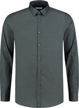 Dstrezzed Overhemd - Slim Fit - Groen - 3XL Grote Maten