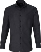 Nils Overhemd - Slim Fit - Zwart - 38