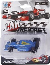 Xin Yu Toys Raceauto Formula Jongens 8 Cm Diecast Blauw