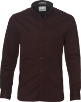 No Excess Overhemd - Modern Fit - Bordo - 3XL Grote Maten