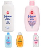 Johnson's Babypakket MIX - babyolie / babybad / babyshampoo / babylotion / baby talkpoeder - voordeelverpakking