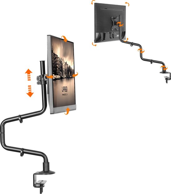 Verstelbare Monitor Arm | VESA Plaat 
