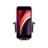 Shop4 - iPhone SE (2022) / iPhone SE (2020) Autohouder Verstelbare CD Houder Zwart met Draaiklem Zwart