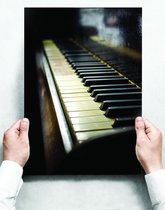 Wandbord: Vintage piano - 30 x 42 cm