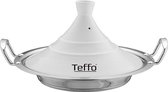 Tajine Teffo - Ø 30cm -geschikt voor alle kookplaten, inclusief inductie - Wit