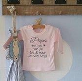 Shirtje baby tekst papa eerste vaderdag liefste