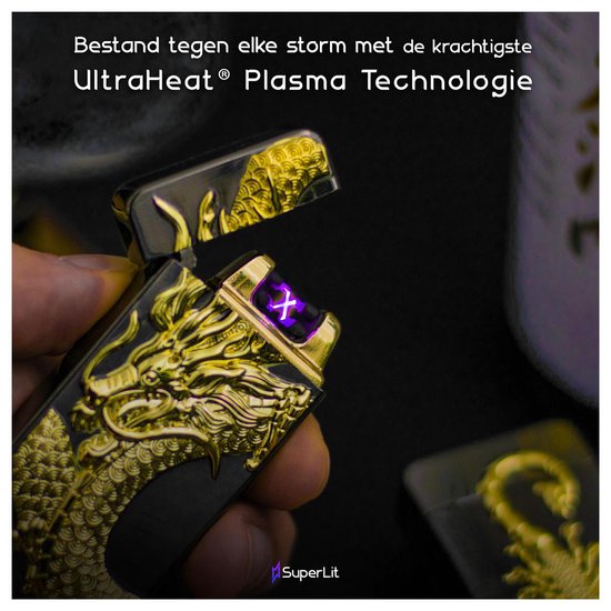 Superlit Plasma Aansteker – Luxe Design Aansteker Elektrisch – Oplaadbare  USB... | bol.com