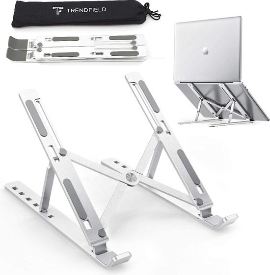 puree vice versa plastic Trendfield Laptop Standaard Verstelbaar & Inklapbaar - Aluminium Laptop  Stand -... | bol.com